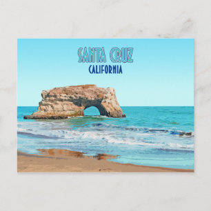 Santa Cruz California Natural Bridges State Beach Vykort