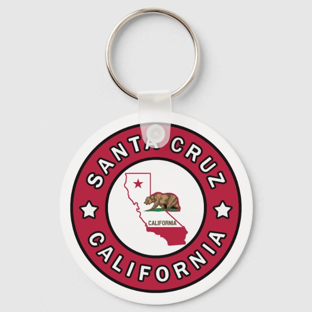 Santa Cruz California Nyckelring (Framsida)