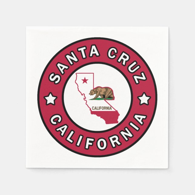 Santa Cruz California Pappersservett (Framsidan)