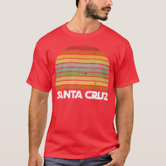Santa Cruz California Retro Vintage Surfer T Shirt