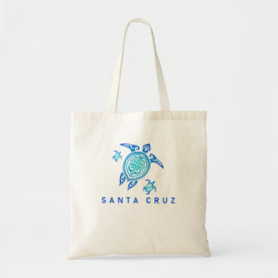 Santa Cruz California Sea Blue Tribal Turtle Tygkasse