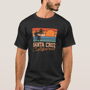 Santa Cruz California Sunset 70s 80-tal Surfer Sum T Shirt