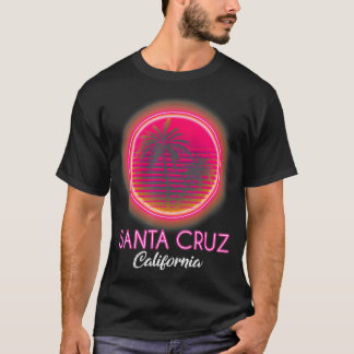 Santa Cruz California Sunset 70s 80-tal Surfer Sum T Shirt