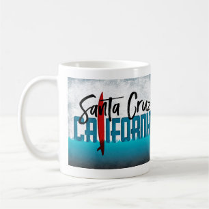 Santa Cruz California Surfboard Surfing Kaffemugg