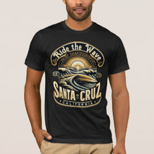 Santa Cruz California Surfing T Shirt