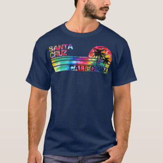 Santa Cruz California Tie Dye Vintage Inspired Str T Shirt