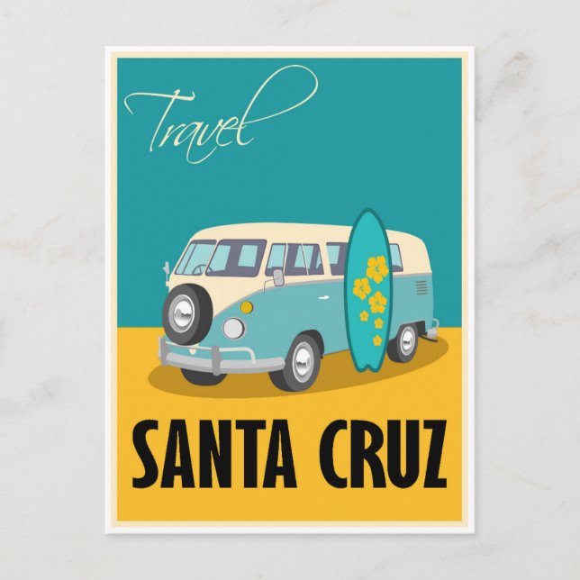 Santa Cruz California Travel Vykort (Framsida)