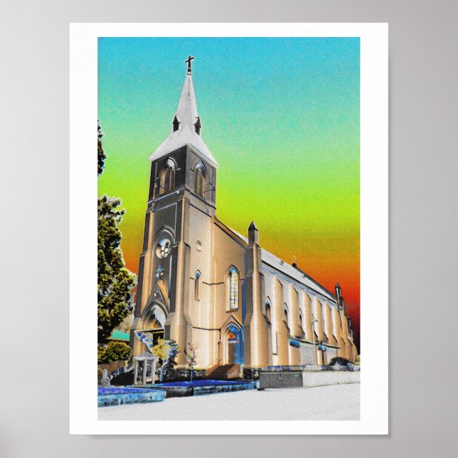 Santa Cruz Church Poster (Framsidan)