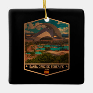 Santa Cruz de Tenerife Julgransprydnad Keramik