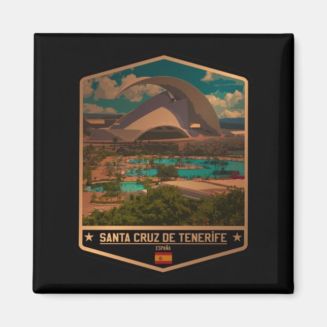 Santa Cruz de Tenerife Magnet (Framsidan)