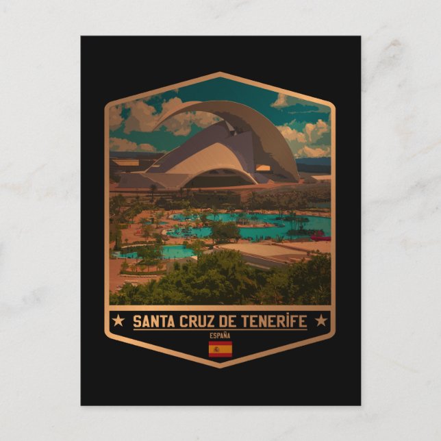 Santa Cruz de Tenerife Vykort (Framsida)