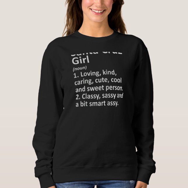 Santa Cruz Girl Ca California Funny City Root T Shirt (Framsida)