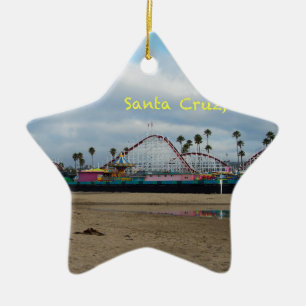 Santa Cruz Kalifornien Julgransprydnad Keramik