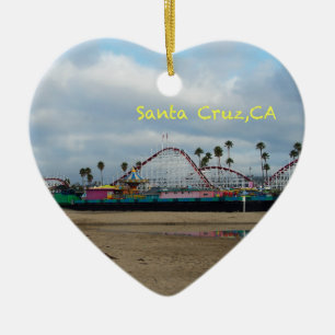 Santa Cruz Kalifornien Julgransprydnad Keramik
