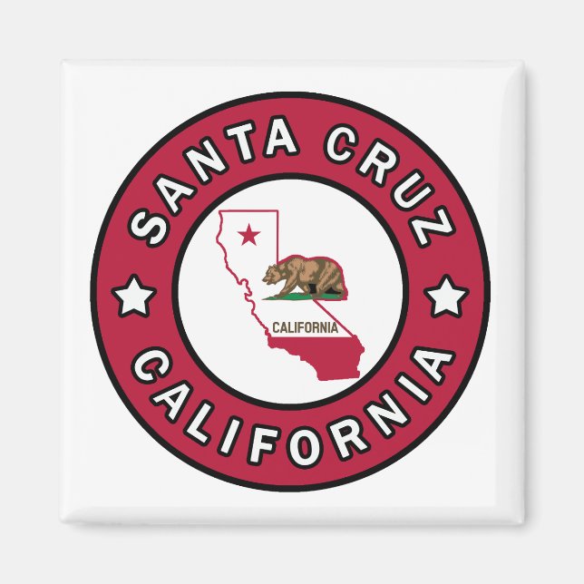 Santa Cruz Kalifornien Magnet (Framsidan)