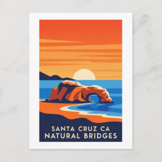 Santa Cruz Kalifornien – Natural Bridges Solnedgån Vykort