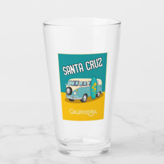 Santa Cruz, Kalifornien - Pint Glass Glaskopp