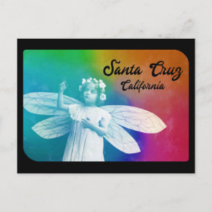 Santa Cruz Kalifornien Rainbow Fairy Girl Vykort