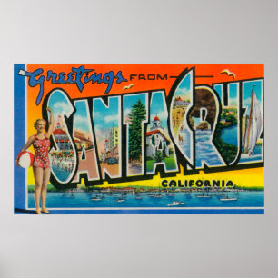 Santa Cruz, Kalifornien - Stora Brev Scenes 2 Poster
