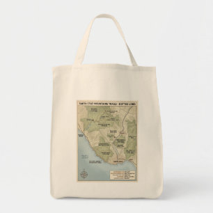 Santa Cruz Kalifornien Trail Karta Redwood & Coast Tygkasse