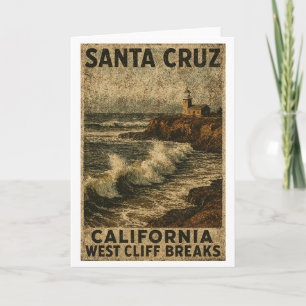 Santa Cruz Kalifornien West Cliff Steamer Lane Kort