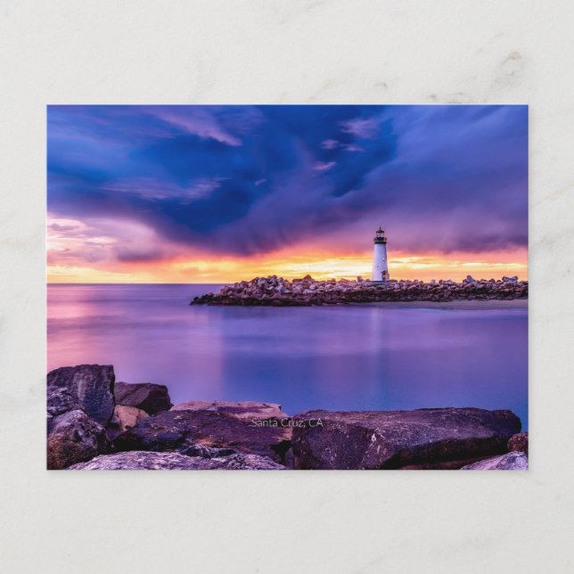 Santa Cruz, Kaliforniens fyr Vykort (Framsida)