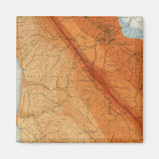 Santa Cruz-kvadraten som visar intensitet, fel Magnet (Framsidan)