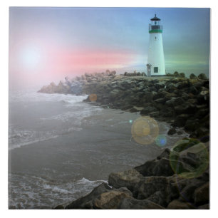 Santa Cruz Lighthouse Kakelplatta