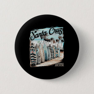 Santa Cruz män kvinnor Kalifornien Retro solnedgån Knapp