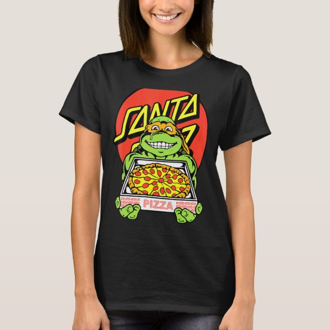 Santa Cruz Manar Ninja Pizza T Shirt (Framsida)