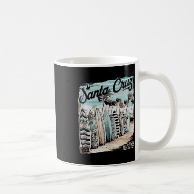 Santa Cruz Men Women California Retro Sunset Vinta Kaffemugg (Höger)