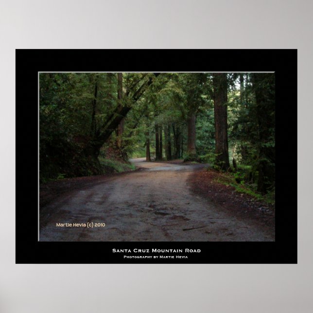 "Santa Cruz Mountain Road" Poster (Framsidan)