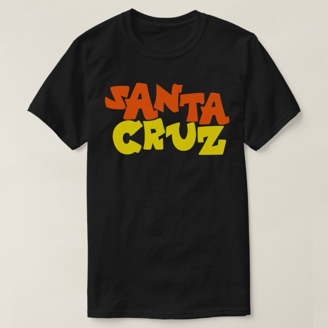 Santa Cruz Retro Funk Skateboard Gift Skater Skat T Shirt (Design framsida)