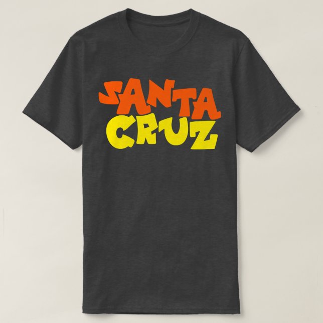 Santa Cruz Retro Funk Skateboards Gift Skater Skat T Shirt (Design framsida)