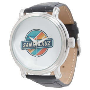 Santa Cruz Retro Vintage Cirkulär Strand Kaliforni Armbandsur