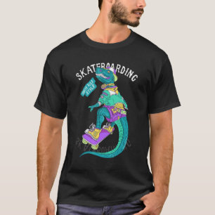 Santa Cruz Retro Vintage Dinosaur Skateboard Skat T Shirt