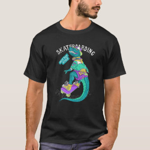 Santa Cruz Retro Vintage Dinosaur Skateboard Skat T Shirt