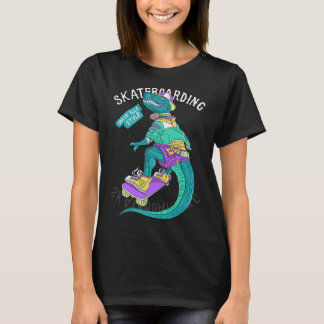 Santa Cruz Retro Vintage Funny Dinosaur Skateboard T Shirt