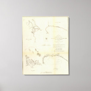 Santa Cruz, San Simeon, Coxo, San Luis Obispo Canvastryck