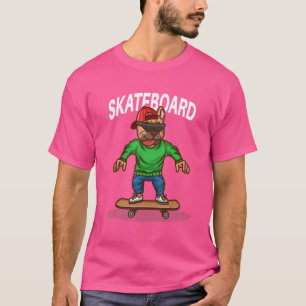 Santa Cruz Skateboard Hund Skateboarding T Shirt