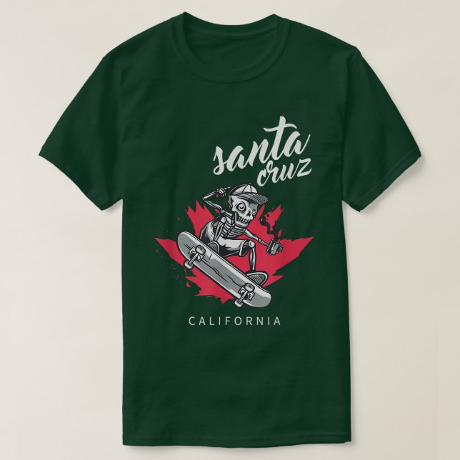 Santa Cruz Skateboard Surfa Skate Skateboard Stree T Shirt (Design framsida)