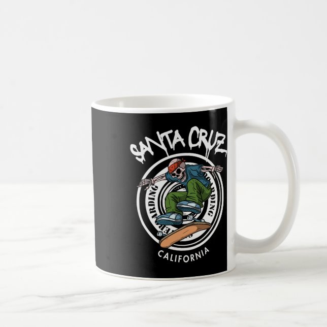 Santa Cruz Skater Laid Back California Skeleton Sk Kaffemugg (Höger)