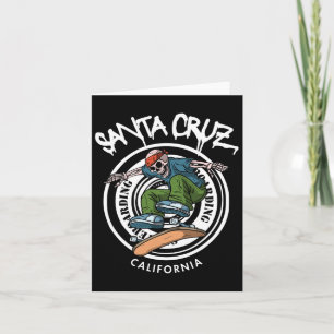 Santa Cruz Skater Laid Back California Skeleton Sk Kort