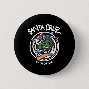 Santa Cruz Skater Laid Back California Skelett Sk Knapp