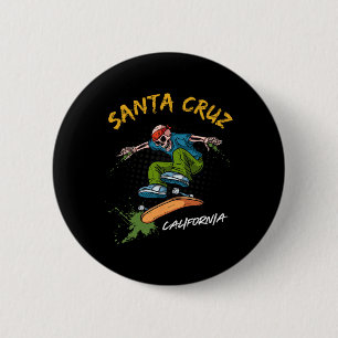 Santa-Cruz Skeleton Skateboard Beach Funny Hallowe Knapp