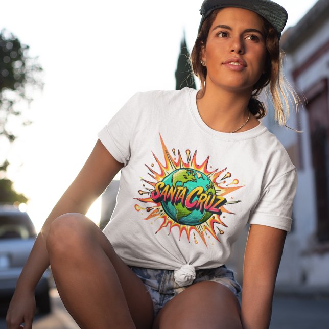 Santa Cruz Stil Skateboard Streetwear Graphic Tee (Skapare uppladdad)