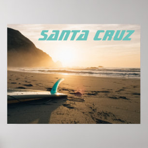 Santa Cruz-surftavla Poster
