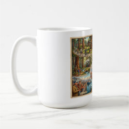Santa Cruz Vibe Map – Cultural Coastal Art Print Kaffemugg