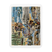 Santa Cruz Vintage Collage – Kustminnen Konst