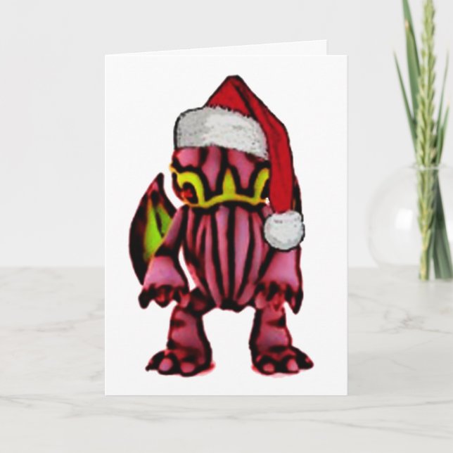 Santa Cthulhu Helgkort (Framsida)